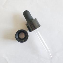 18-415 Glass dropper with shinny collar
