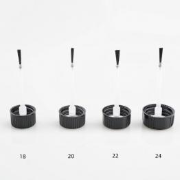 Plastic cap with brush